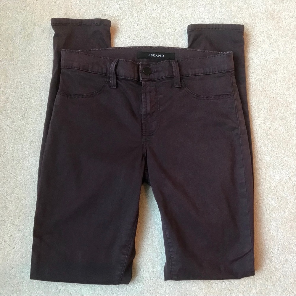 J Brand Super Skinny Dark Plum Jeans